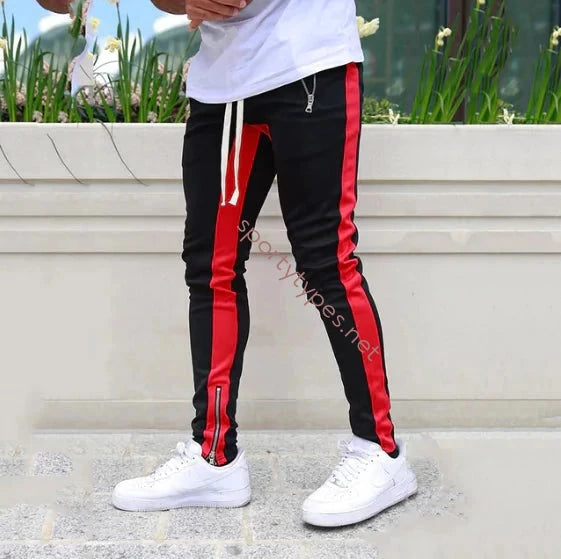 Black/red Men's Fitness Sweatpants