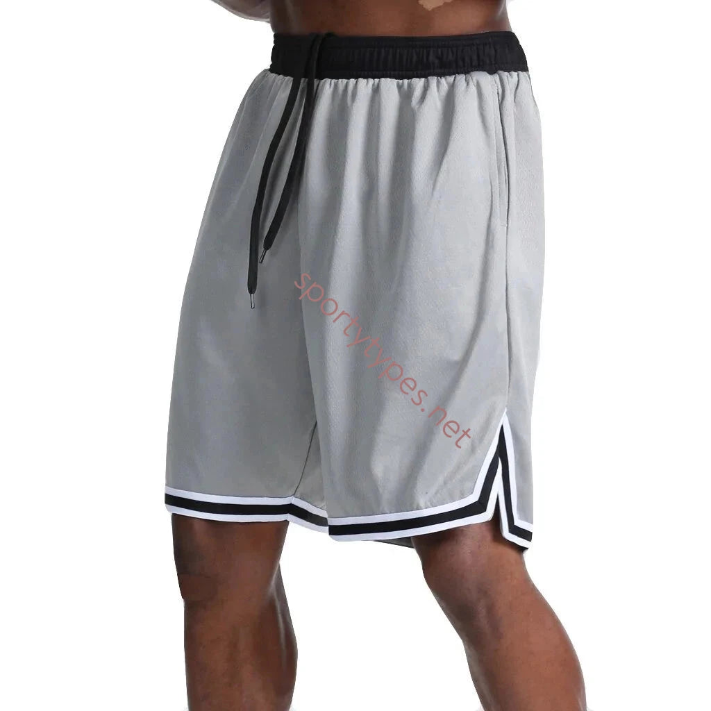 Gray Men's Basketball Style Shorts