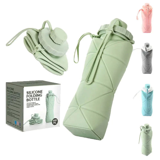 Folding Silicone Water Bottle Sports